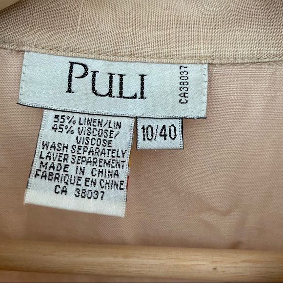 💃🏽 LAST CALL Vintage Blush Pink Linen Top - Picture 7 of 9